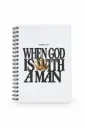 When God Is With a Man – Genesis 39:2 Hard Cover Notebook (White)