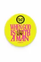 When God Is With a Man – Genesis 39:2 Yellow Magnet (3” Diameter)