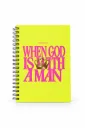 When God Is With a Man – Genesis 39:2 Soft Cover Notebook (Yellow)