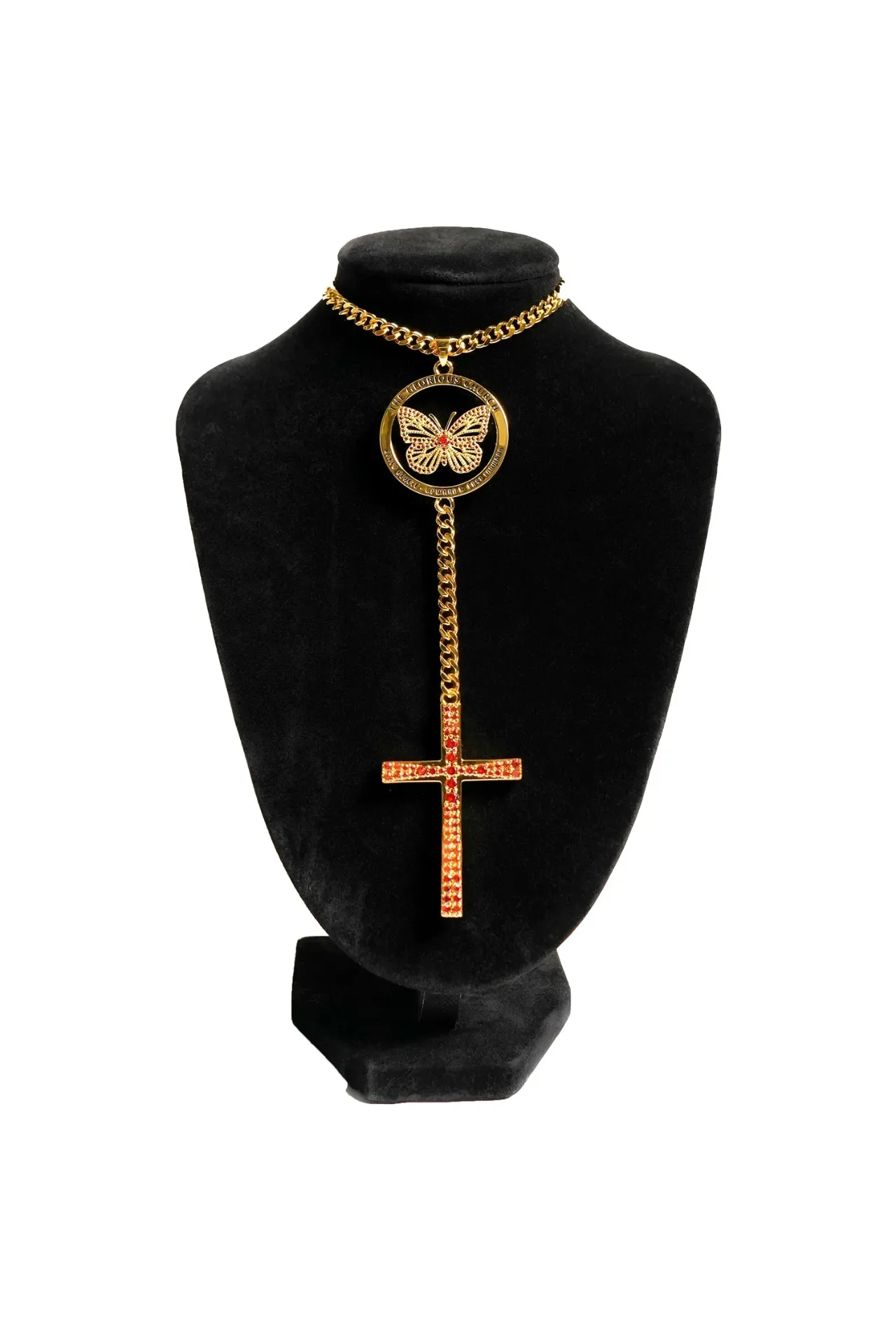[UCRTGCGRZE001] TGC Glory Chain- 18k Gold Plated | Emerald Red  Zircon Edition