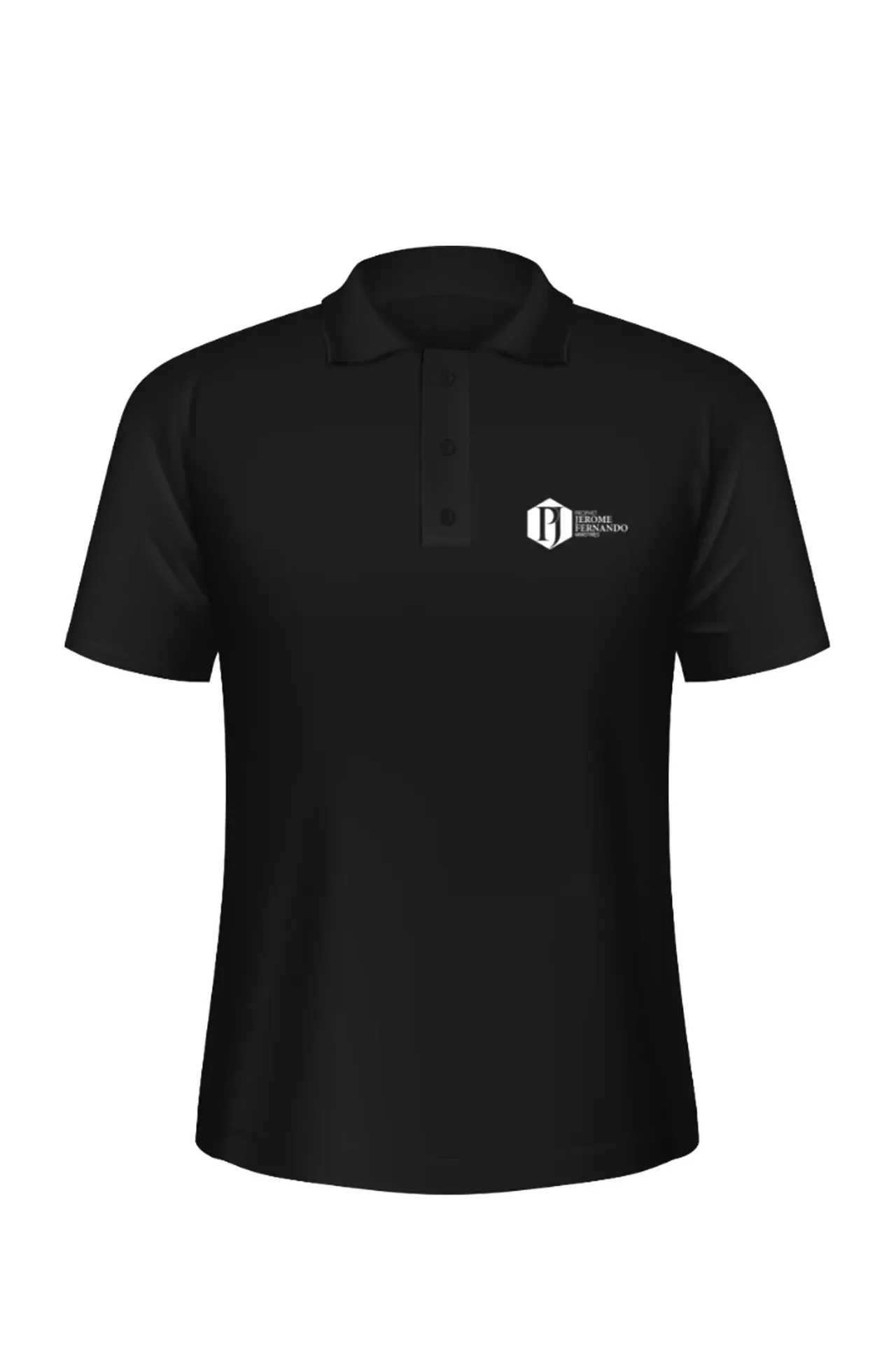 PJFM | TGC - Black Polo Tshirt - Gents (X-Small)