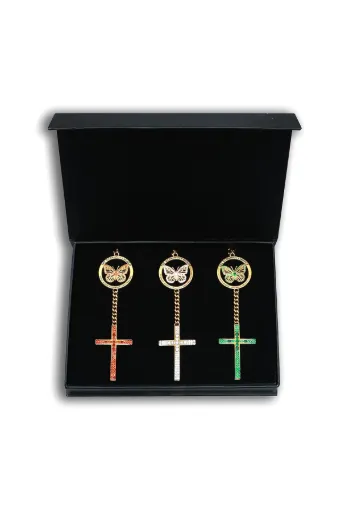 TGC Glory Chain – Zircon Collection -18K Gold Plated White Zircon | Red Zircon | Emerald Green Zircon